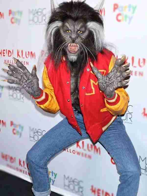 18th Annual Halloween Party Heidi Klum Varsity Jacket Dallas Jacket