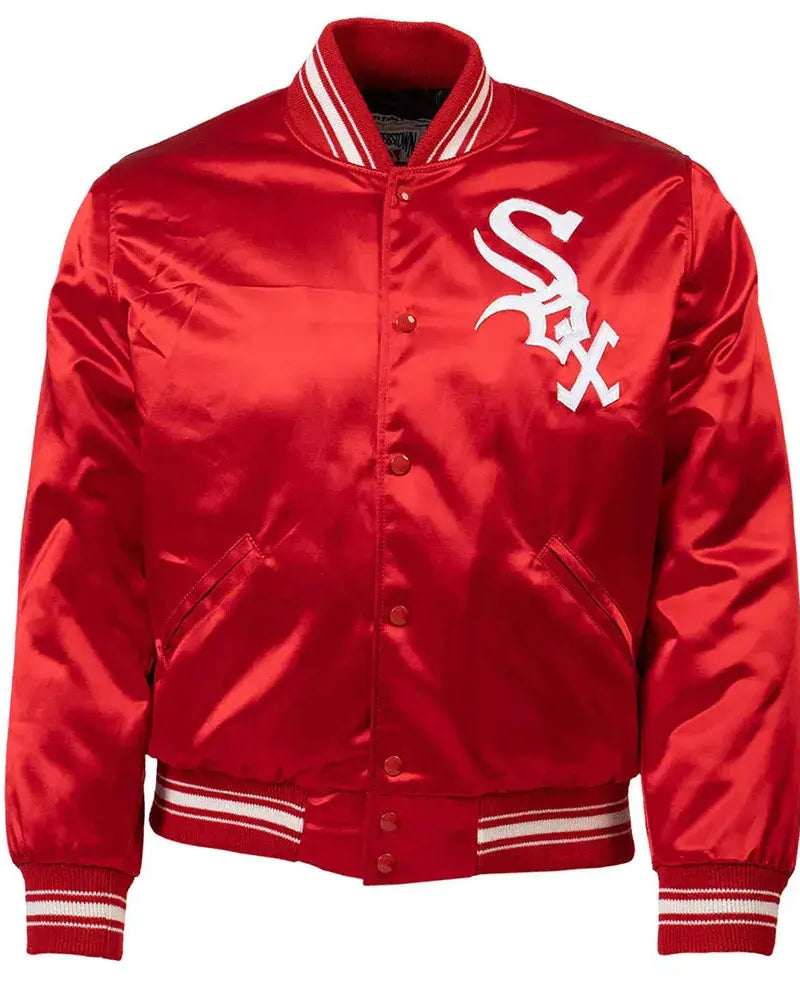 1971 Chicago White Sox Satin Red Jacket Dallas Jacket