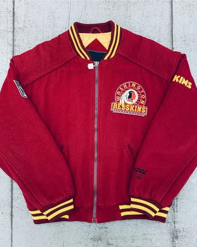 1990’s Washington Redskins Burgundy Varsity Wool Jacket Our Premium Leather Jacket Gives You Timeless Style