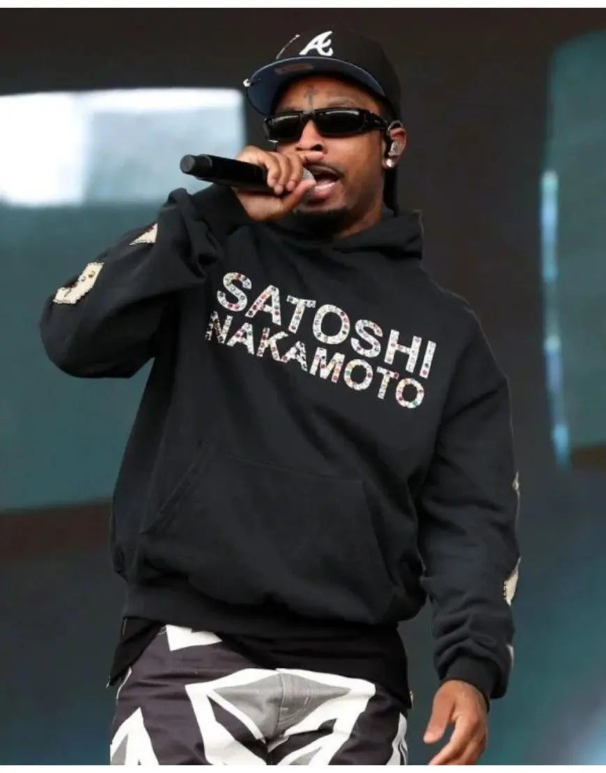 21 Savage Satoshi Nakamoto Black Hoodie Our Premium Leather Jacket Gives You Timeless Style