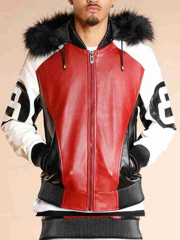 8 Ball Shearling Bomber Leather Jacket Dallas Jacket