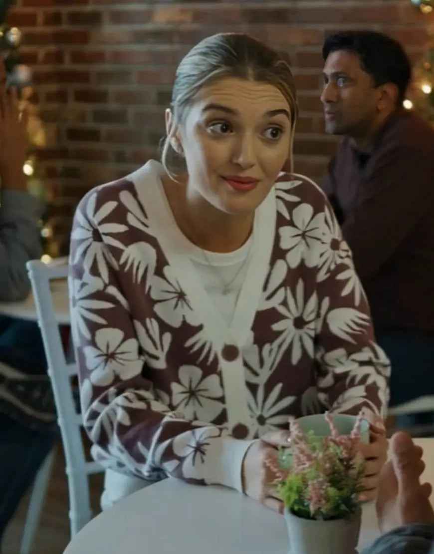 A Novel Noel 2024 Kaitlyn Bernard Floral Cardigan - California Jacket