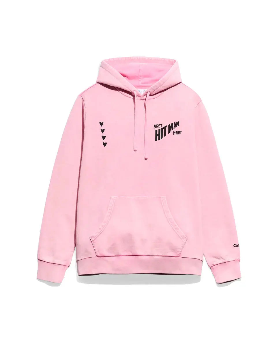 Bret Hart Pink French Terry Hoodie - California Jacket