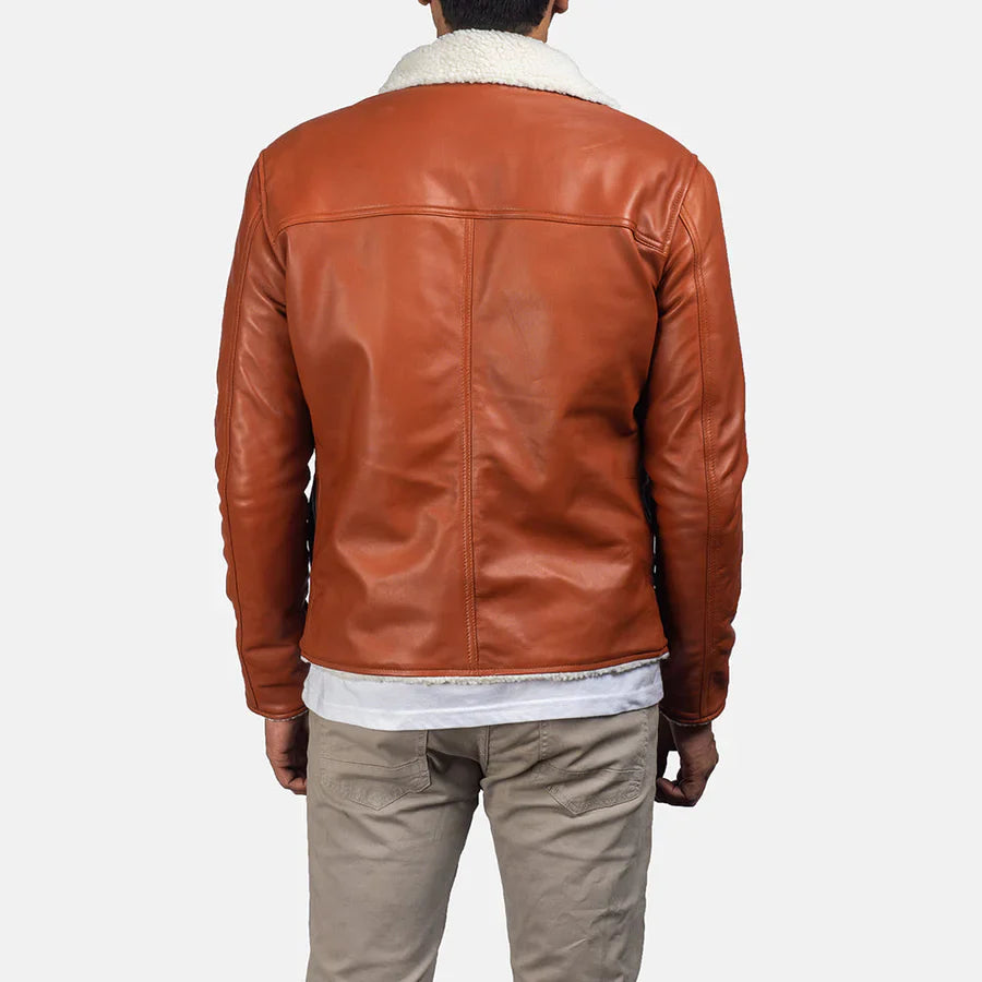 Dan Frost Tan Shearling Jacket