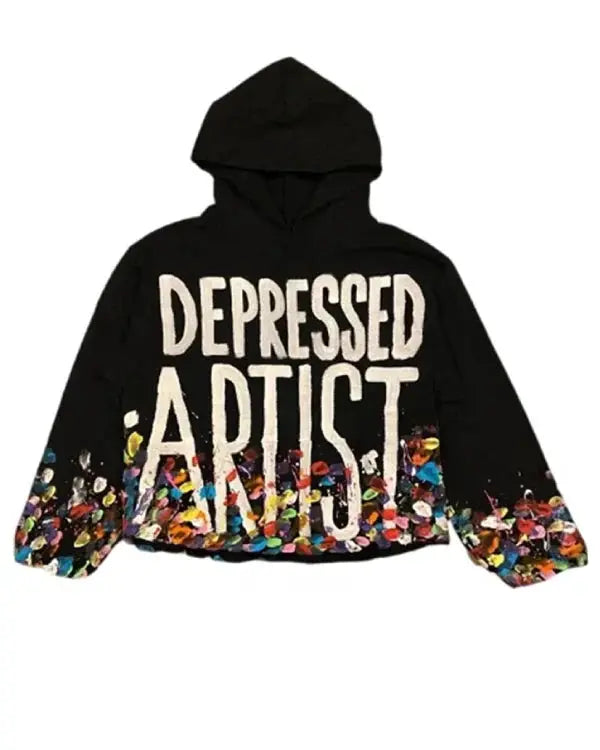 Depressed Artist Pullover Hoodie Our Premium Leather Jacket Gives You Timeless Style