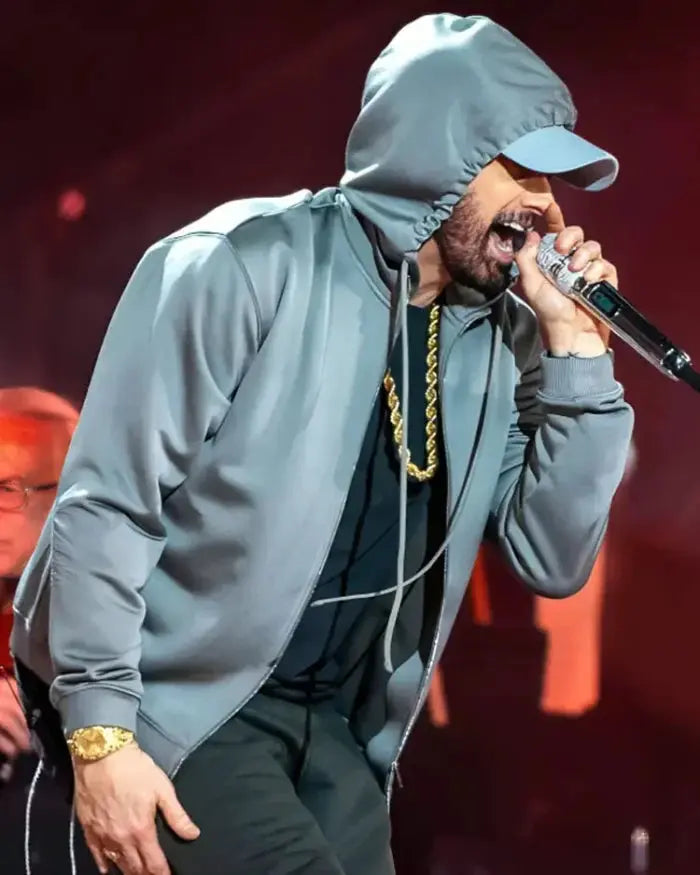Eminem Grey Hoodie Our Premium Leather Jacket Gives You Timeless Style