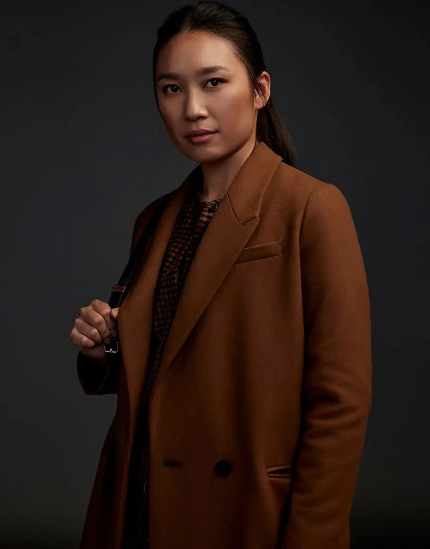 3 Body Problem 2024 Jess Hong Brown Coat Dallas Jacket