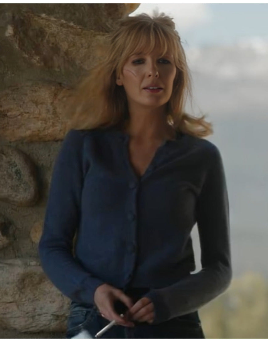 Yellowstone S05 Beth Dutton Blue Cardigan - California Jacket
