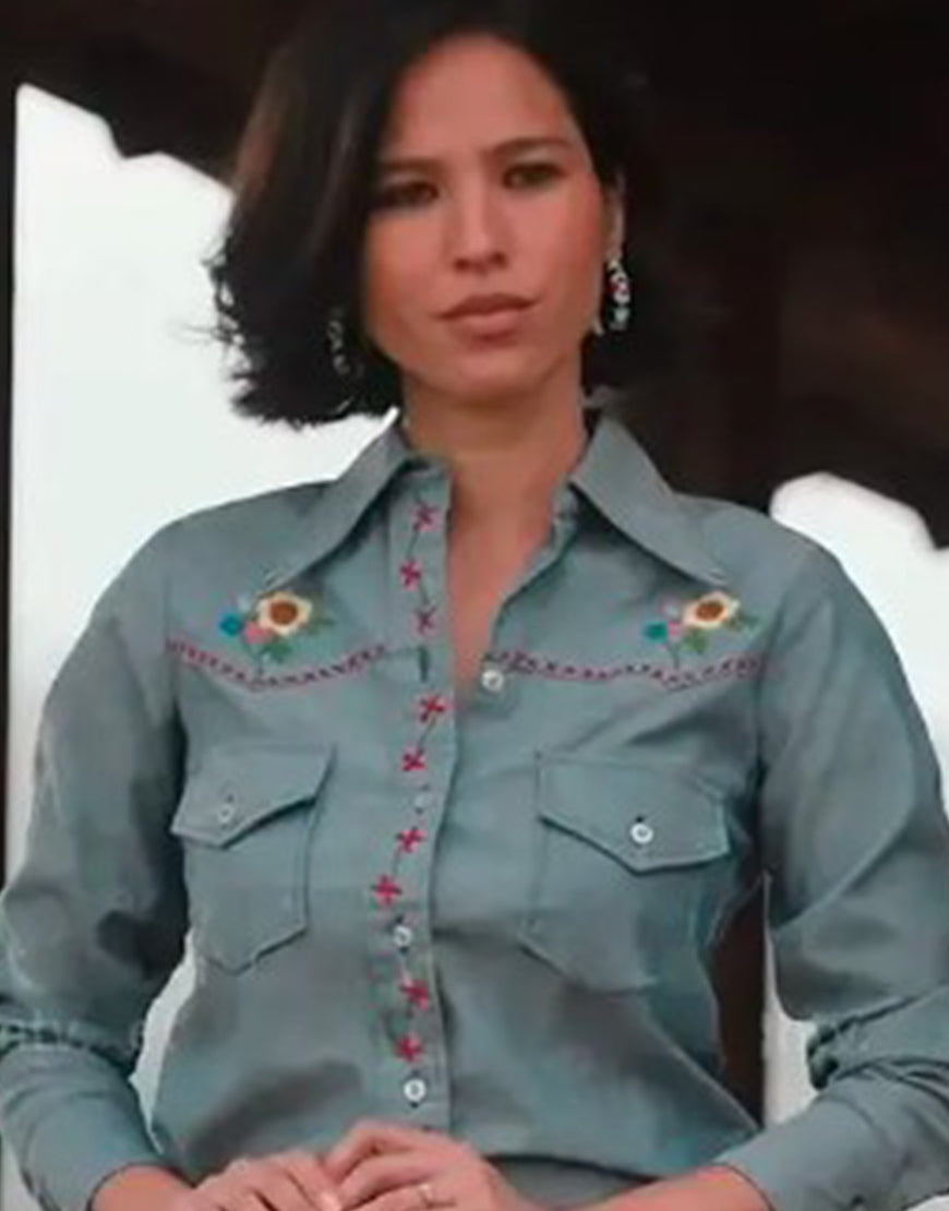 Yellowstone S05 Monica Dutton Floral Shirt - California Jacket