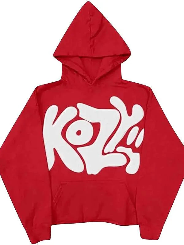 Red y2k kozy hoodie - California Jacket