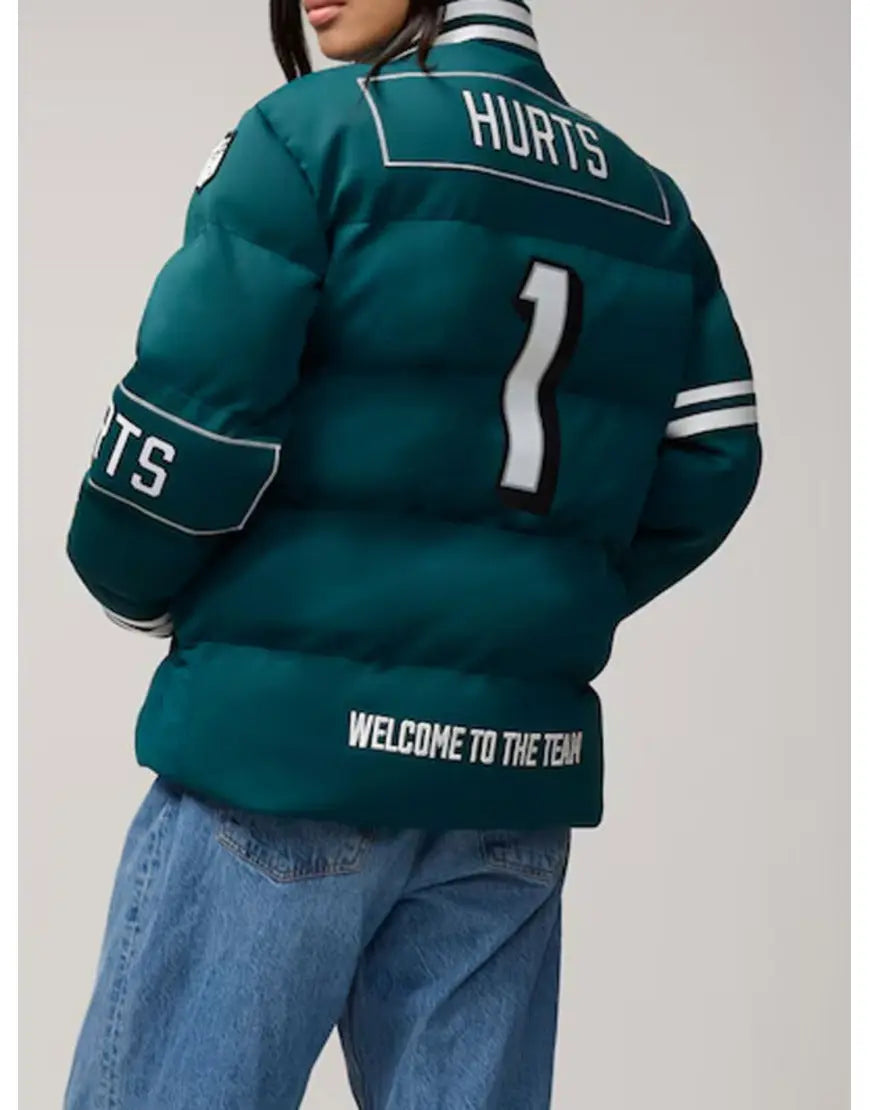The Today Show 2025 Savannah Guthrie Green Puffer Eagles Jacket - California Jacket