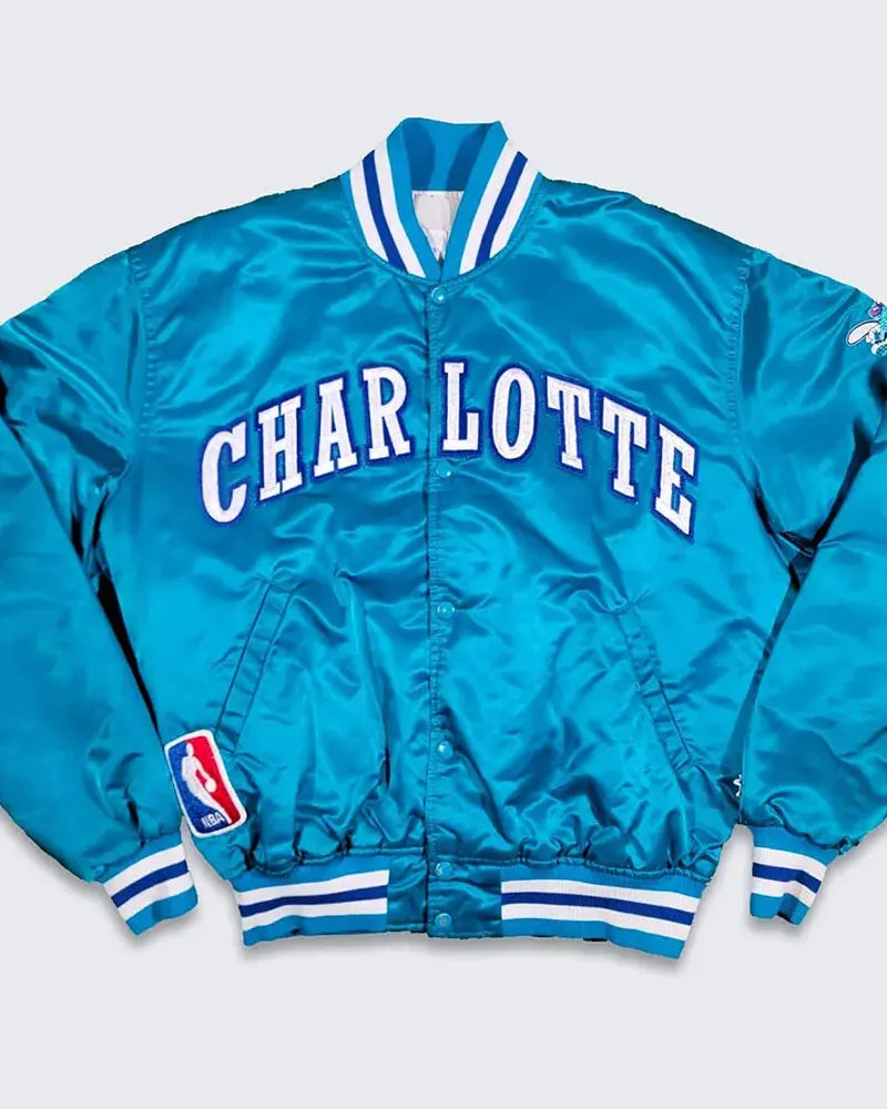 90’s Charlotte Hornets Bomber Jacket - California Jacket