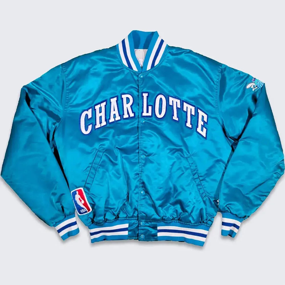90’s Charlotte Hornets Bomber Jacket - California Jacket