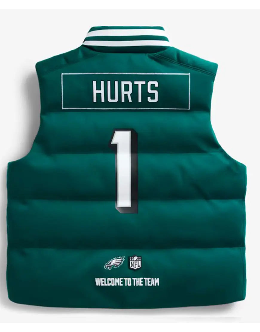 The View 2025 Sunny Hostin Green Eagles Puffer Vest - California Jacket