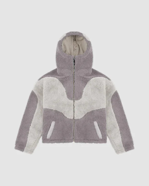 Trendt Vision Grey Fleece Jacket - California Jacket
