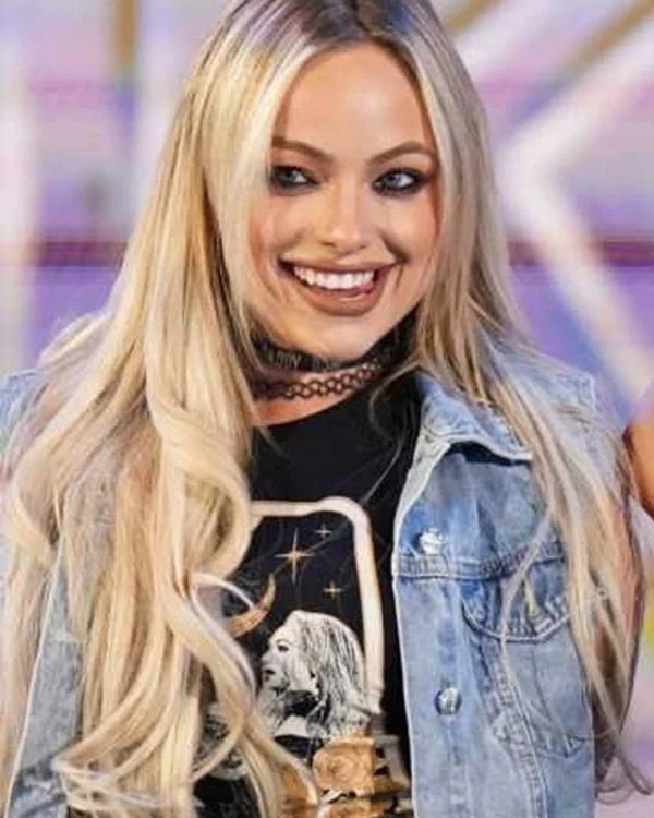 WWE Raw Gionna Daddio Distressed Denim Vest - California Jacket