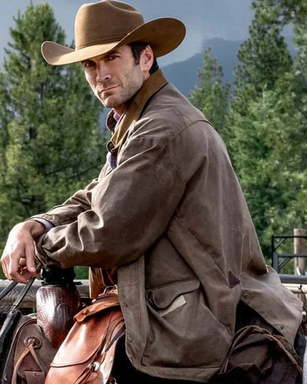 Wes Bentley Yellowstone Jamie Dutton Brown Leather Jacket - California Jacket