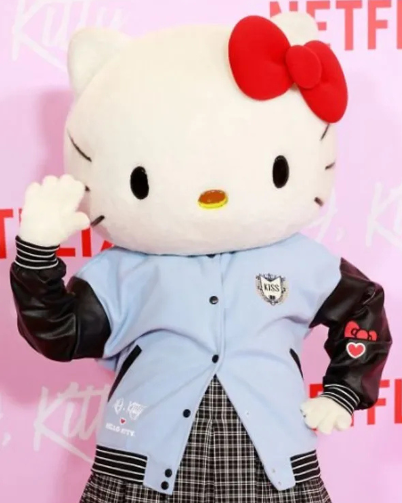 Xo Kitty Blue And Black Varsity Jacket - California Jacket