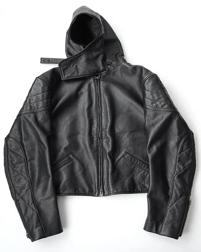 Yohji Yamamoto Real Leather Hooded Jacket - California Jacket