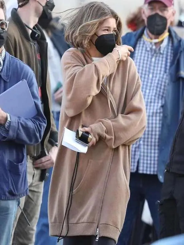 Zendaya Challengers Brown Hoodie - California Jacket