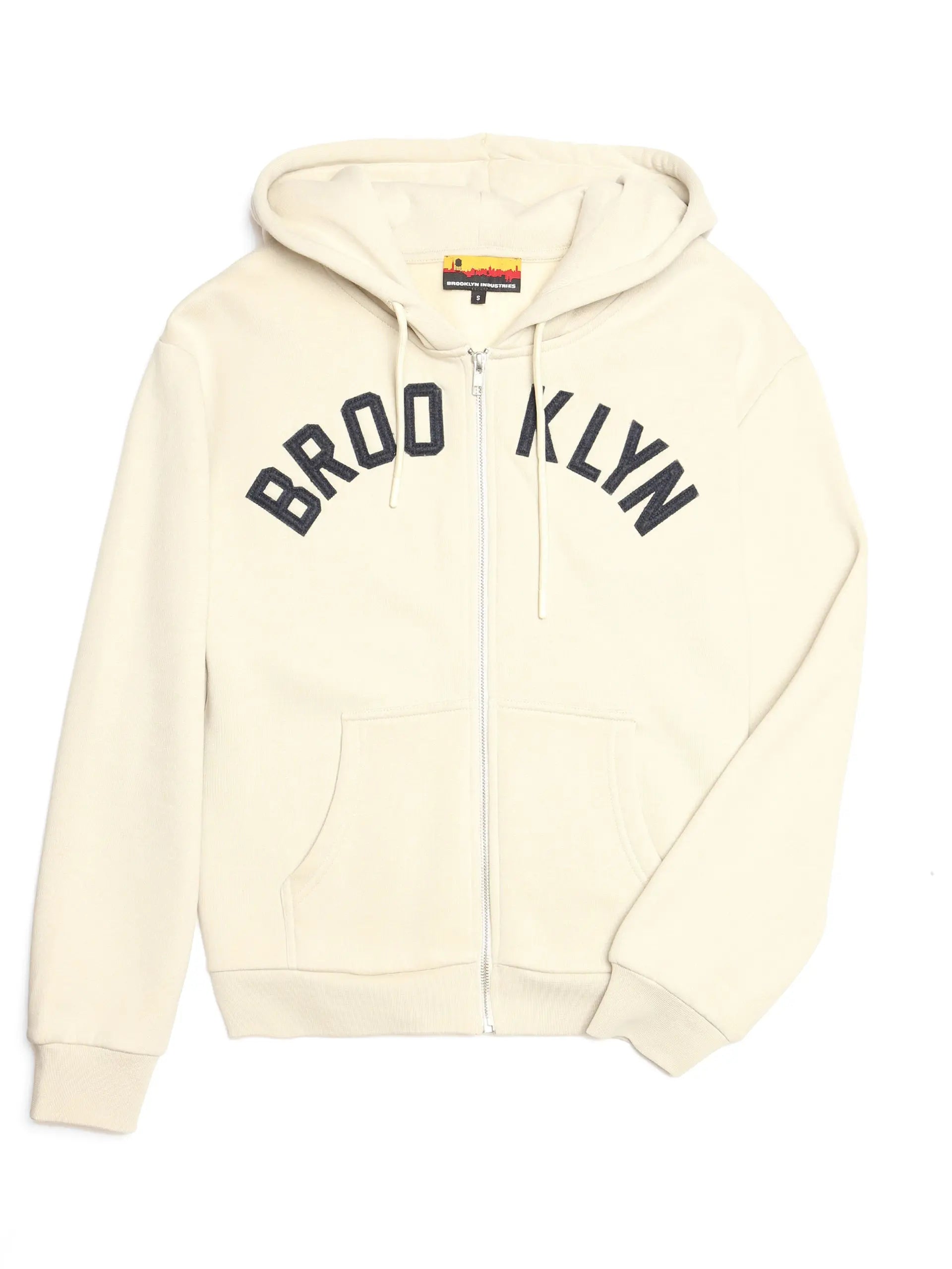Brooklyn Applique Zip Up Hoodie - California Jacket